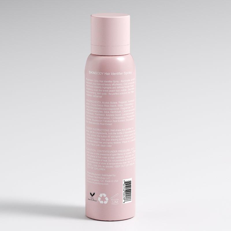 Spray d'identification des cheveux pour le rasage du visage